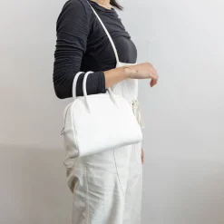 Aeta Deer Leather Boston Small Bag Da25