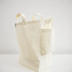 Anunfold Side Pocket Tote Bag Pt - White