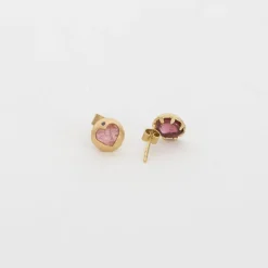 Black Barc 'Heart' Stud Earrings No. 14