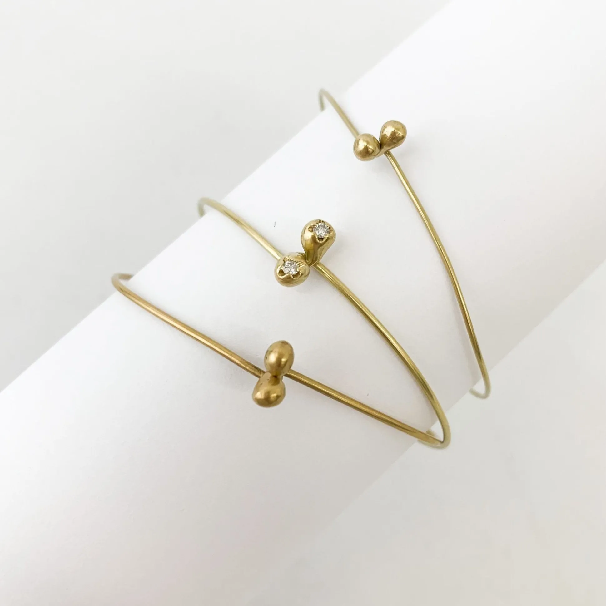 Black Barc 'Ren' Bracelet With Diamonds Special Order