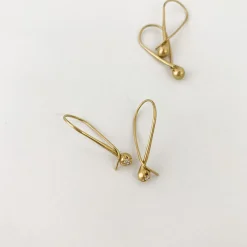 Black Barc 'Ren' Earrings With Diamond