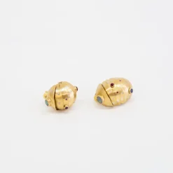 Black Barc 'Roly-Poly' Earrings No. 2 & No 3. (Pair)
