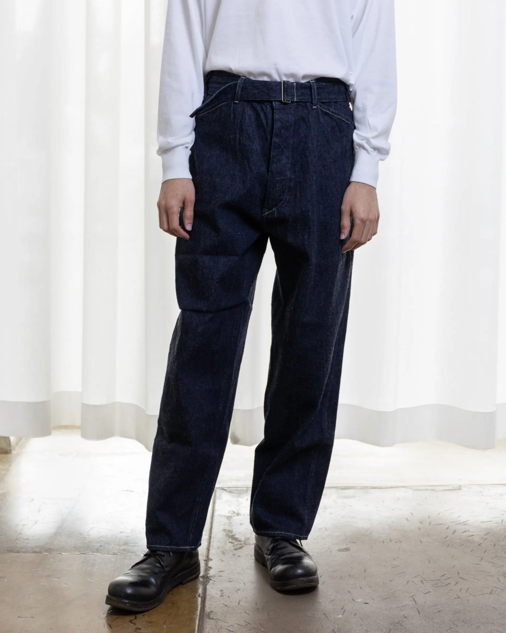 Comoli Denim Belted Pt X01-03001