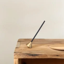 Elemense Acorn Brass Incense Holder