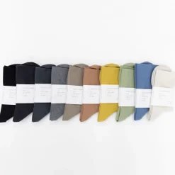 F/Style No Rubber Cotton Socks