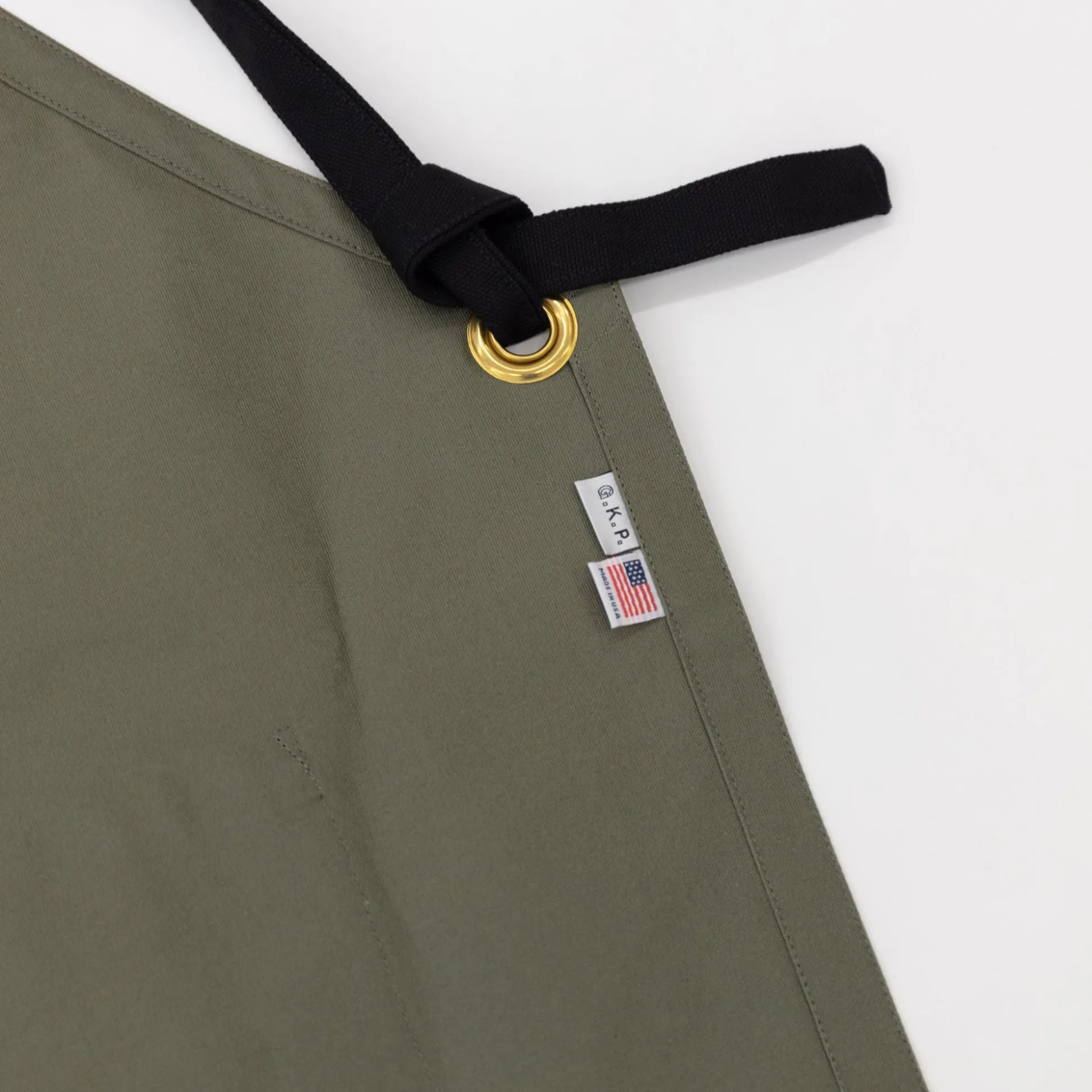 G.K.P Kids Apron - Ages 7 To 12 (Olive Color Only)
