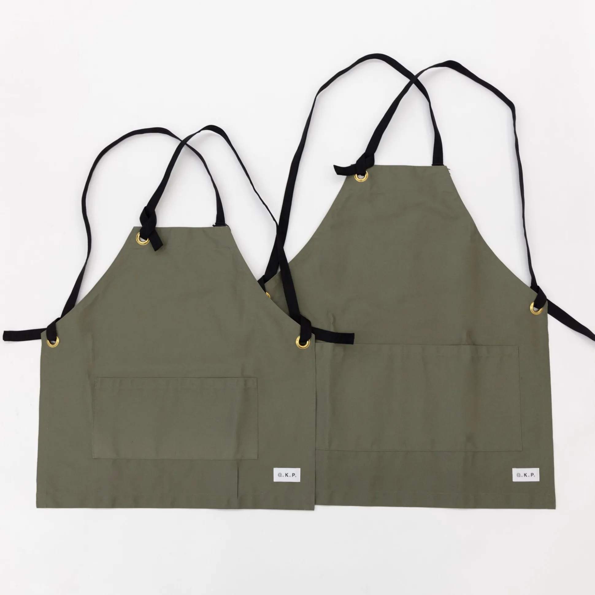 G.K.P Kids Apron - Ages 7 To 12 (Olive Color Only)