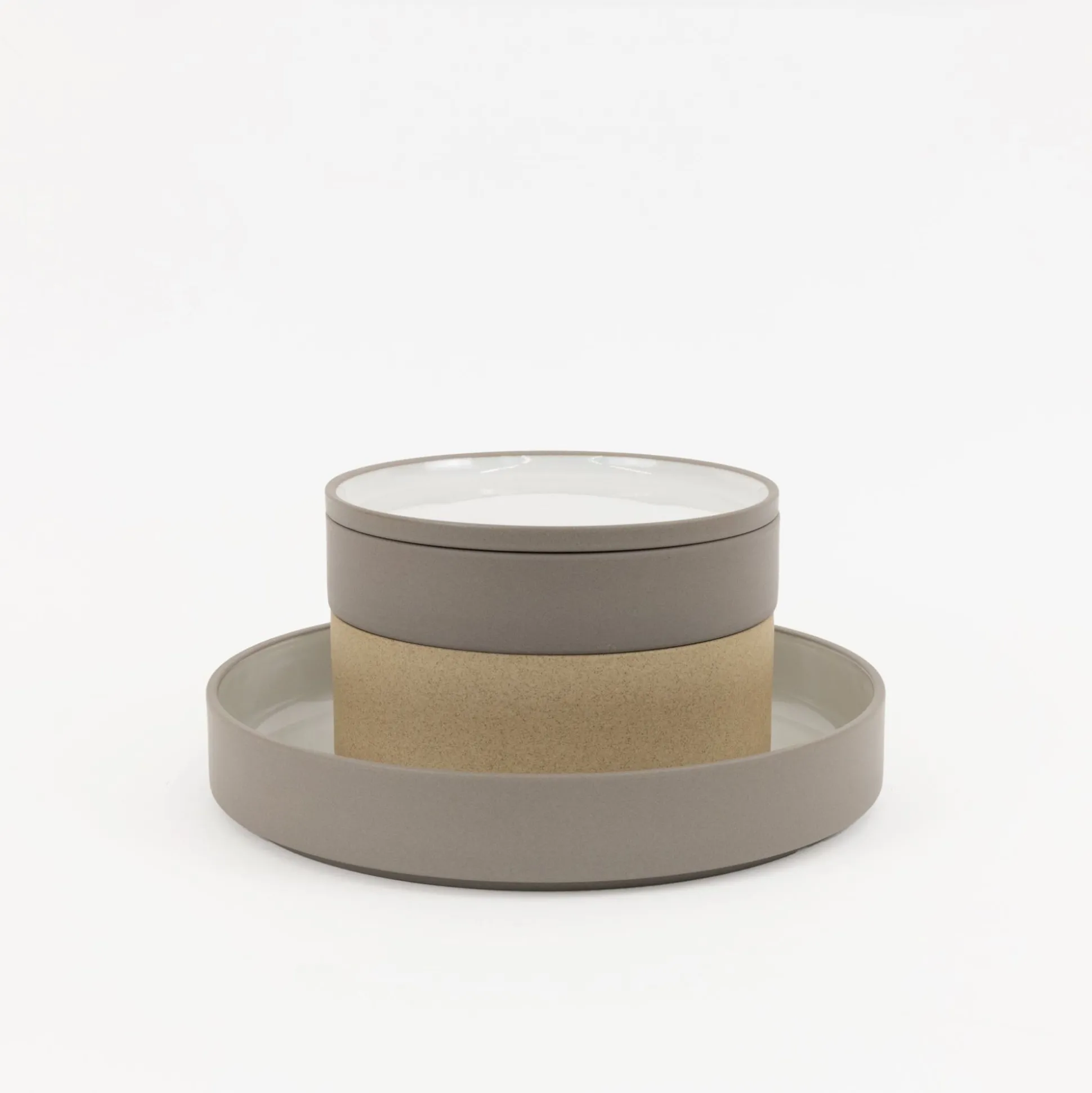 Haw102 - Plate / Lid Ash White O 5.5/8"