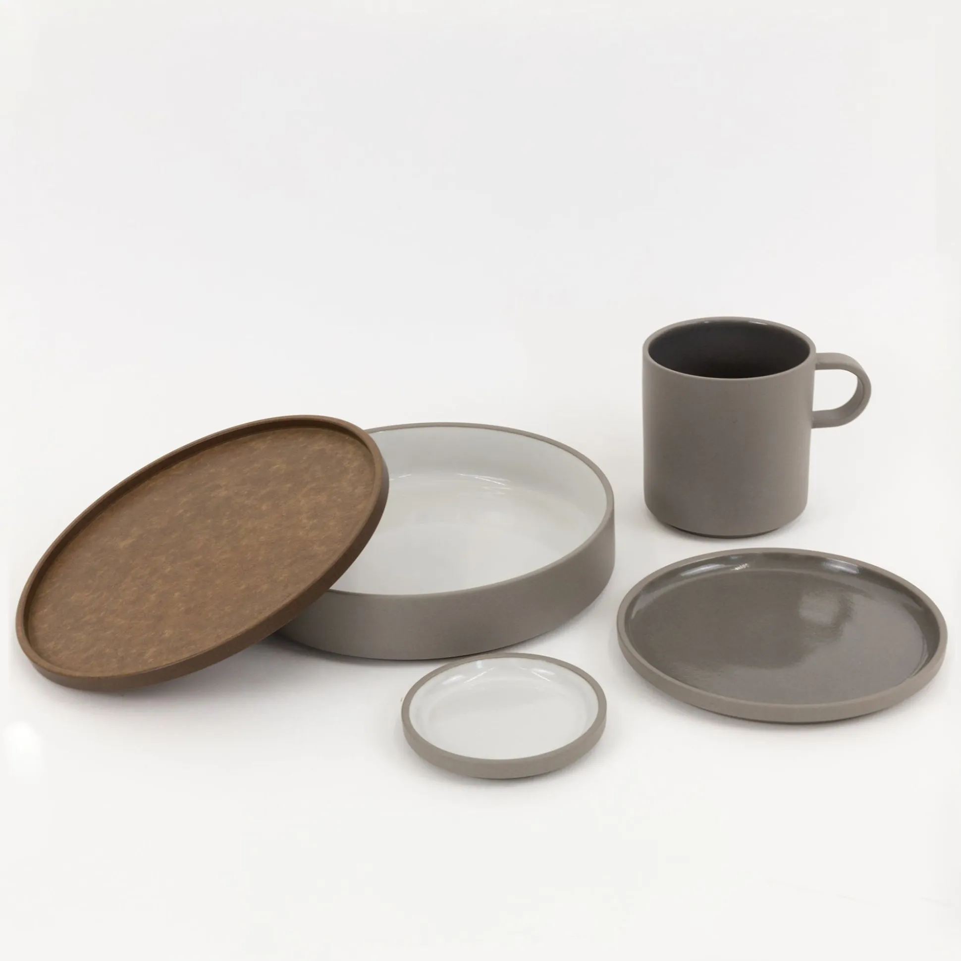 Hdg102 - Plate / Lid Dark Gray O 5.5/8"