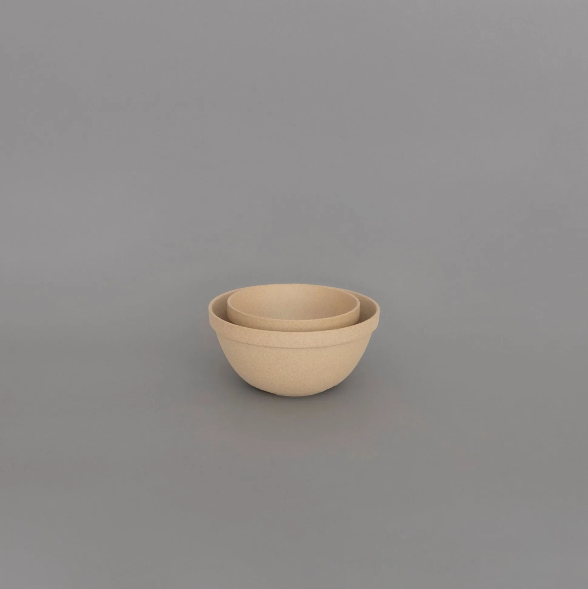Hp046 - Deep Round Bowl Natural Small O 5.5/8"