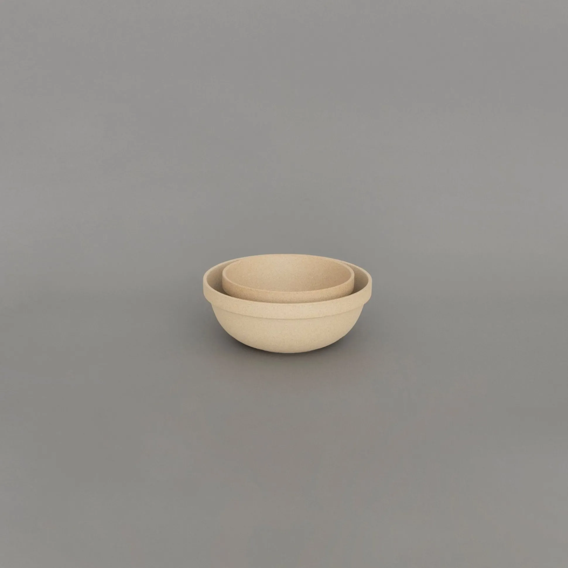 Hp048 - Mid-Deep Round Bowl Natural Small O 5.5/8"