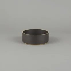Hpb015 - Bowl Tall Black O 7.3/8"