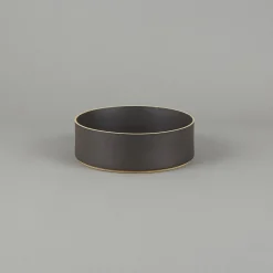 Hpb016 - Bowl Tall Black O 8.5/8"