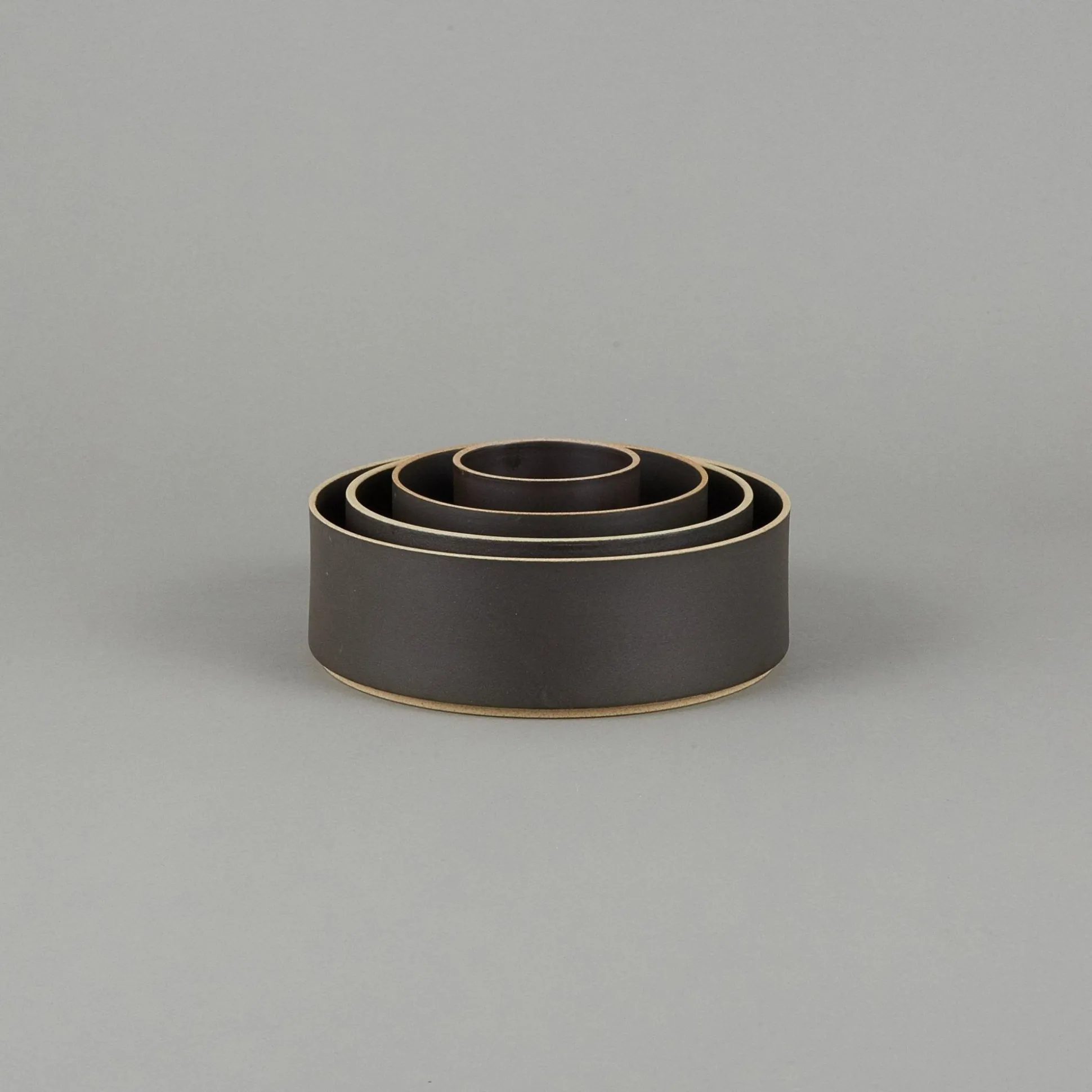 Hpb013 - Bowl Tall Black O 3.3/8"