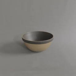 Hpb047 - Deep Round Bowl Black O 7.3/8"