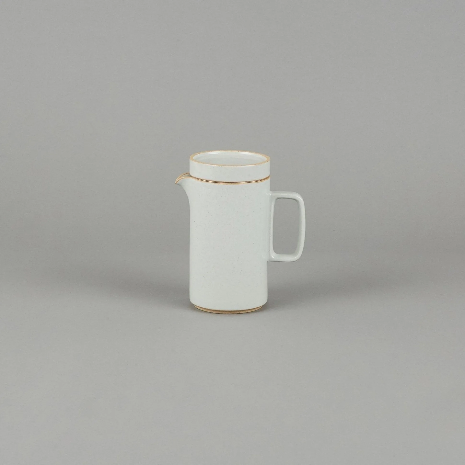 Hpm037 - Teapot Tall With Stainless Strainer Gloss Gray O 3.3/8"