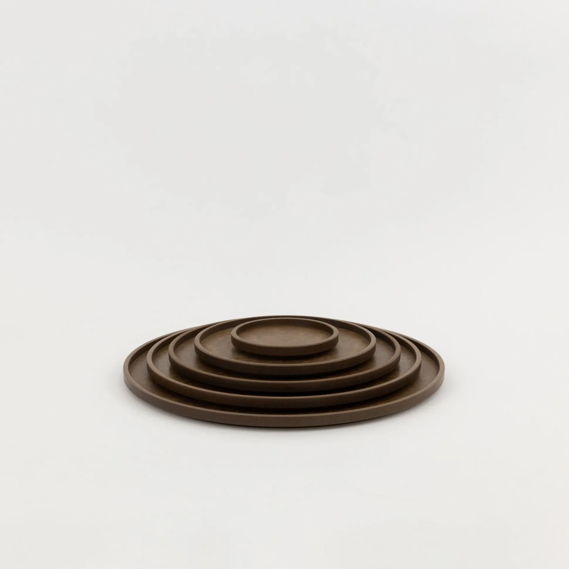 Hrn122 - Tray / Lid Dark Brown O 3.3/8"