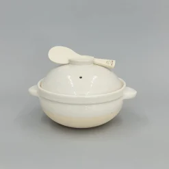 Kamado-San Rice Cooker Donabe White- 3 Go