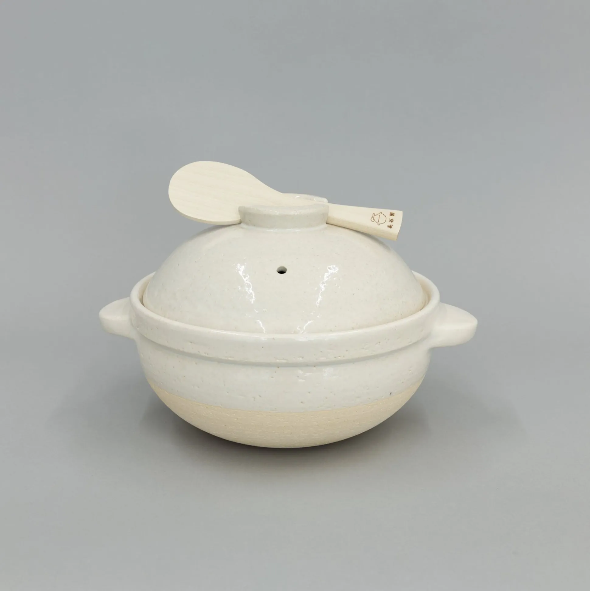 Kamado-San Rice Cooker Donabe White- 3 Go