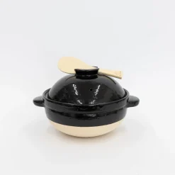 Kamado-San Rice Cooker Donabe Black - 3 Go [Ct-01]