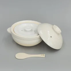 Kamado-San Rice Cooker Donabe White- 3 Go
