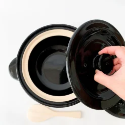 Kamado-San Rice Cooker Donabe Black - 3 Go [Ct-01]
