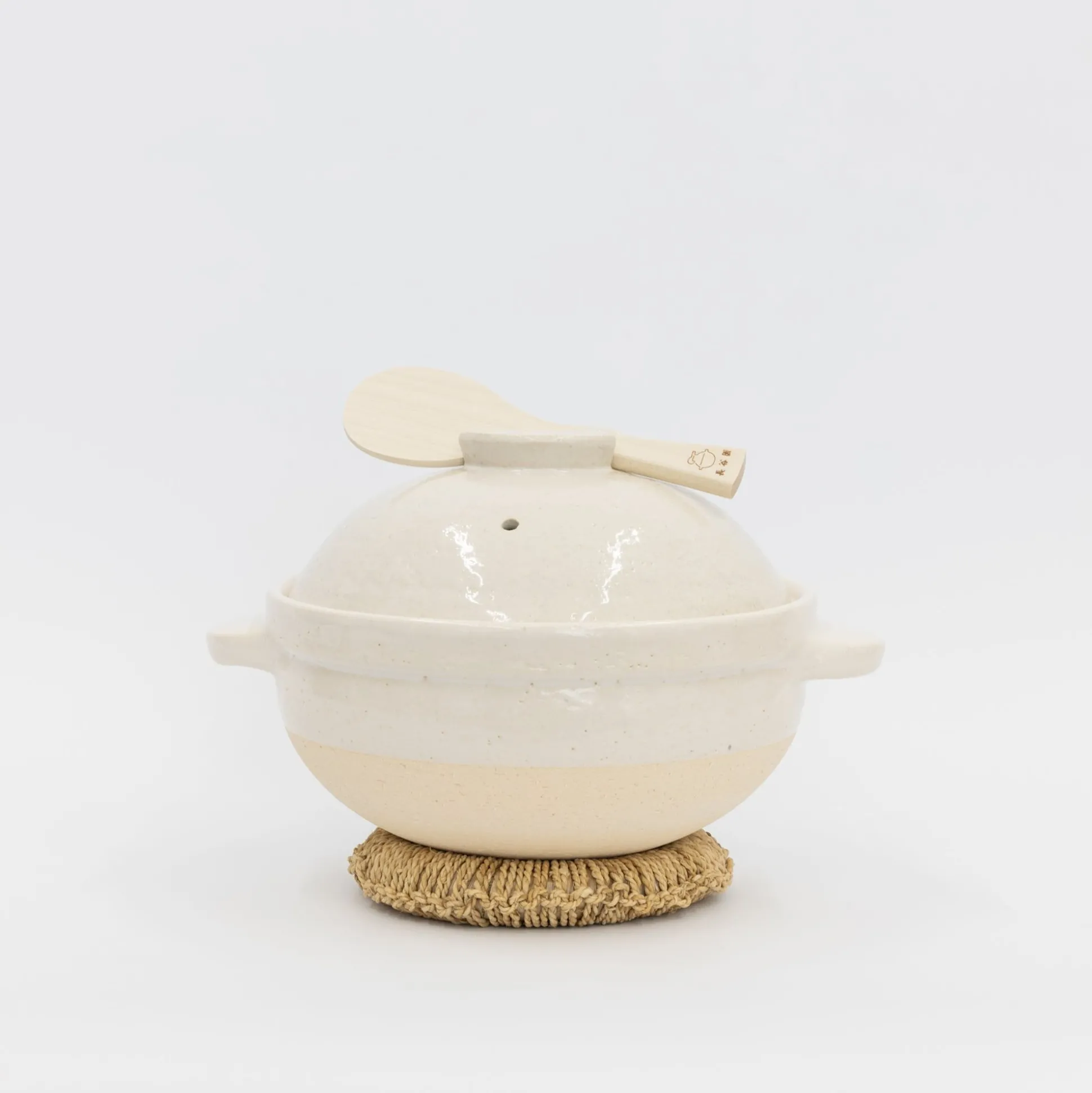 Kamado-San Rice Cooker Donabe White- 3 Go