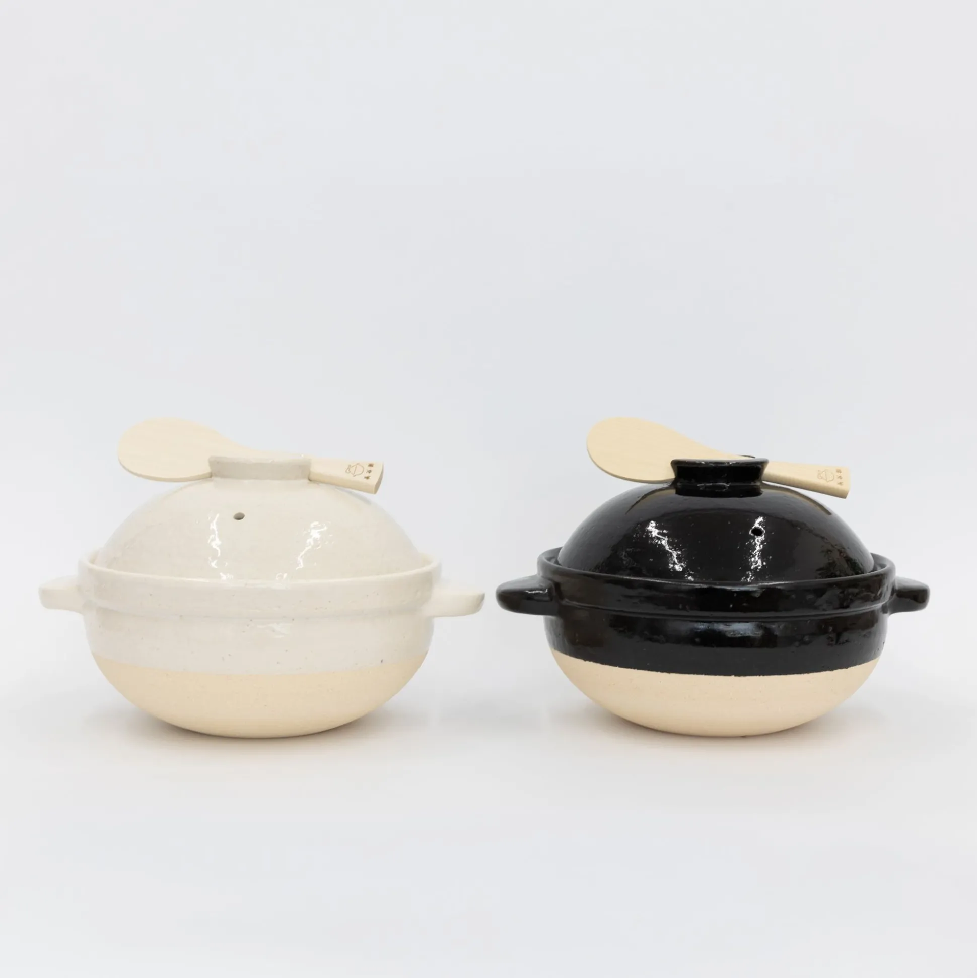 Kamado-San Rice Cooker Donabe White- 3 Go