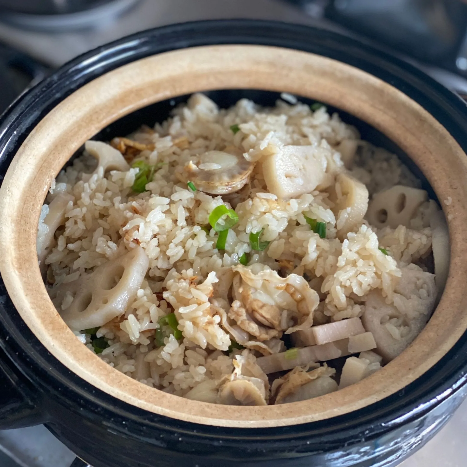 Kamado-San Rice Cooker Donabe White- 3 Go