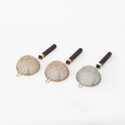 Kanaami-Tsuji Tea Strainers With Rosewood Handle