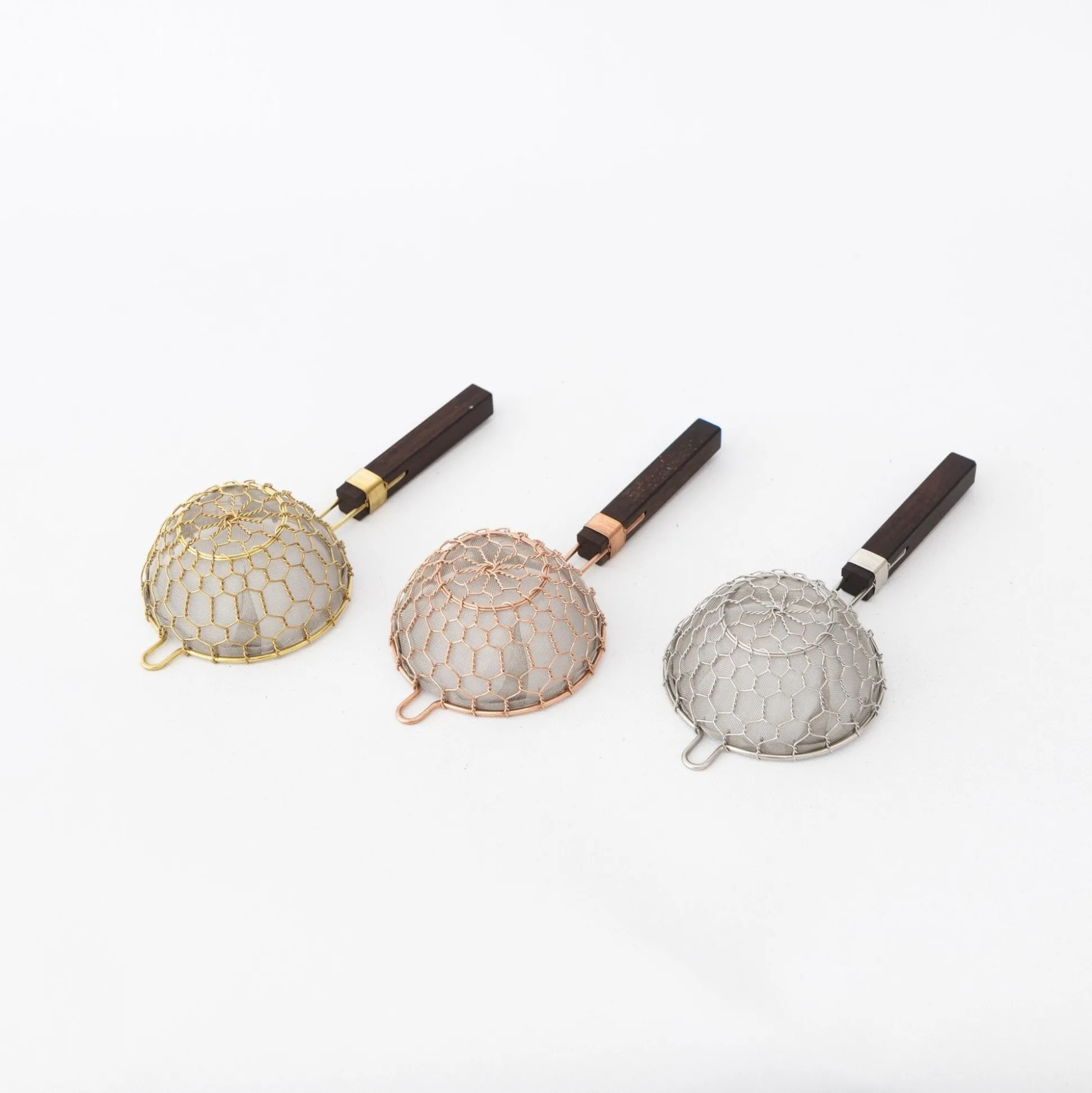 Kanaami-Tsuji Tea Strainers With Rosewood Handle