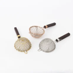 Kanaami-Tsuji Tea Strainers With Rosewood Handle