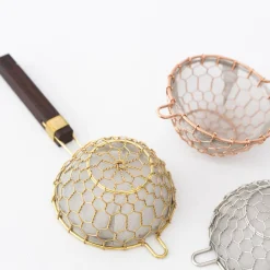 Kanaami-Tsuji Tea Strainers With Rosewood Handle