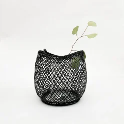 Kosuga Bamboo Flower Baskets - Mayu And Oboro