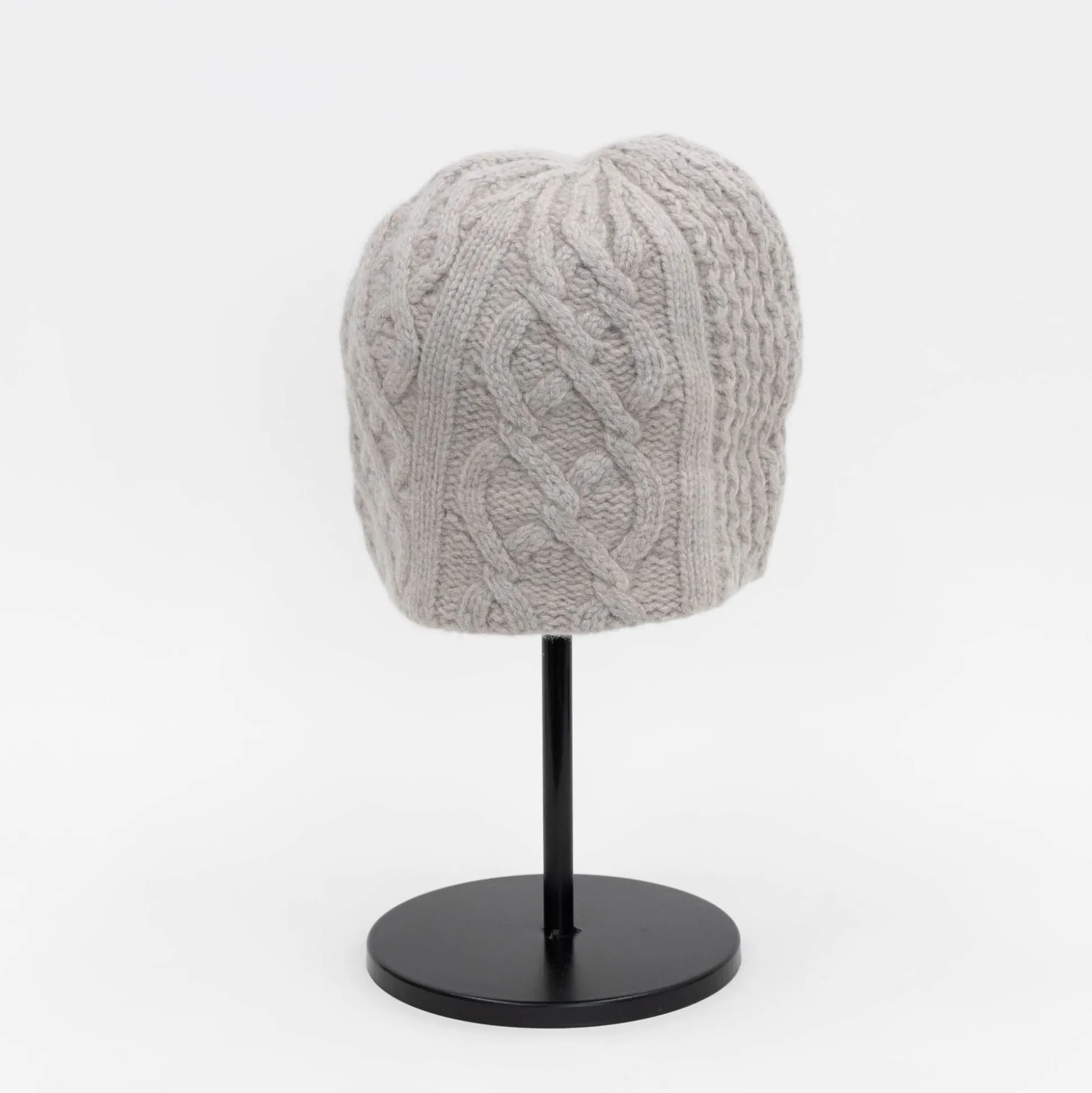 Mature Ha Slant Cutting Knit Cap Aran