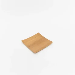 Orange Pine Natural Plywood Square Dish