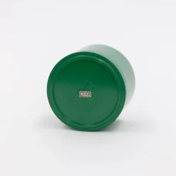 112 60'S, Plastic Ashtray With Cast Iron Lid - Green