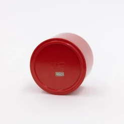 111 60'S, Plastic Ashtray With Cast Iron Lid - Red