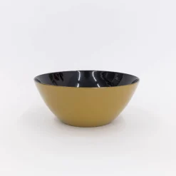 110 60'S, Wooden Bowl Large - Mustard