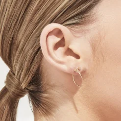 Shihara Diamond Twist Round Earring 02