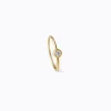 Shihara One-Stone Hoop Earring 01