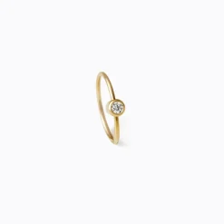 Shihara One-Stone Hoop Earring 01