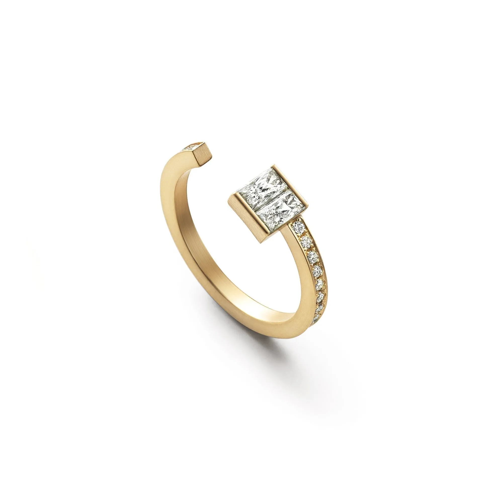 Shihara Two Stone Diamond Bond Ring 03