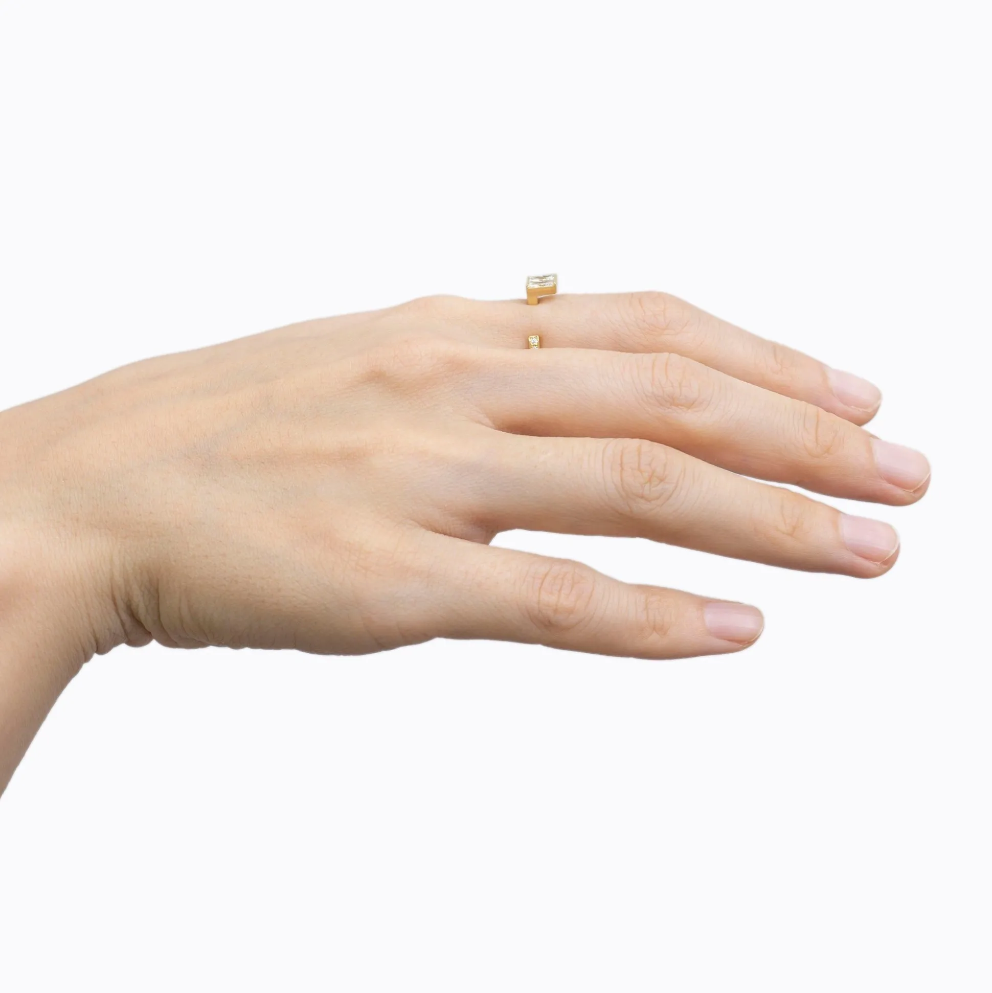 Shihara Two Stone Diamond Bond Ring 03