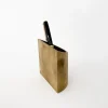 S/N Brass Vertical Pen Stand - Downward Slant (Sn021)