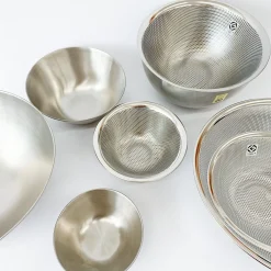 Sori Yanagi Stainless Strainers And Bowls