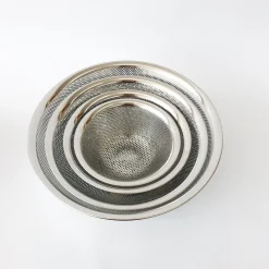 Sori Yanagi Stainless Strainers And Bowls