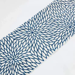 Tenugui - Blue Big Chrysanthamums