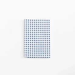 Tenugui - Blue Dots On White