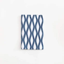 Tenugui - Blue Vertical Waves